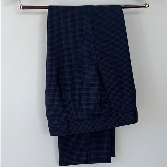 Michael Kors Boys Blue Checked Suit #C0062
